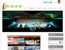 Tablet Screenshot of exitaudiovisuales.com